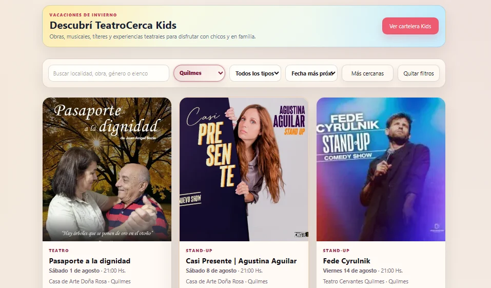 portada teatrocerca 28-7 para quilmes