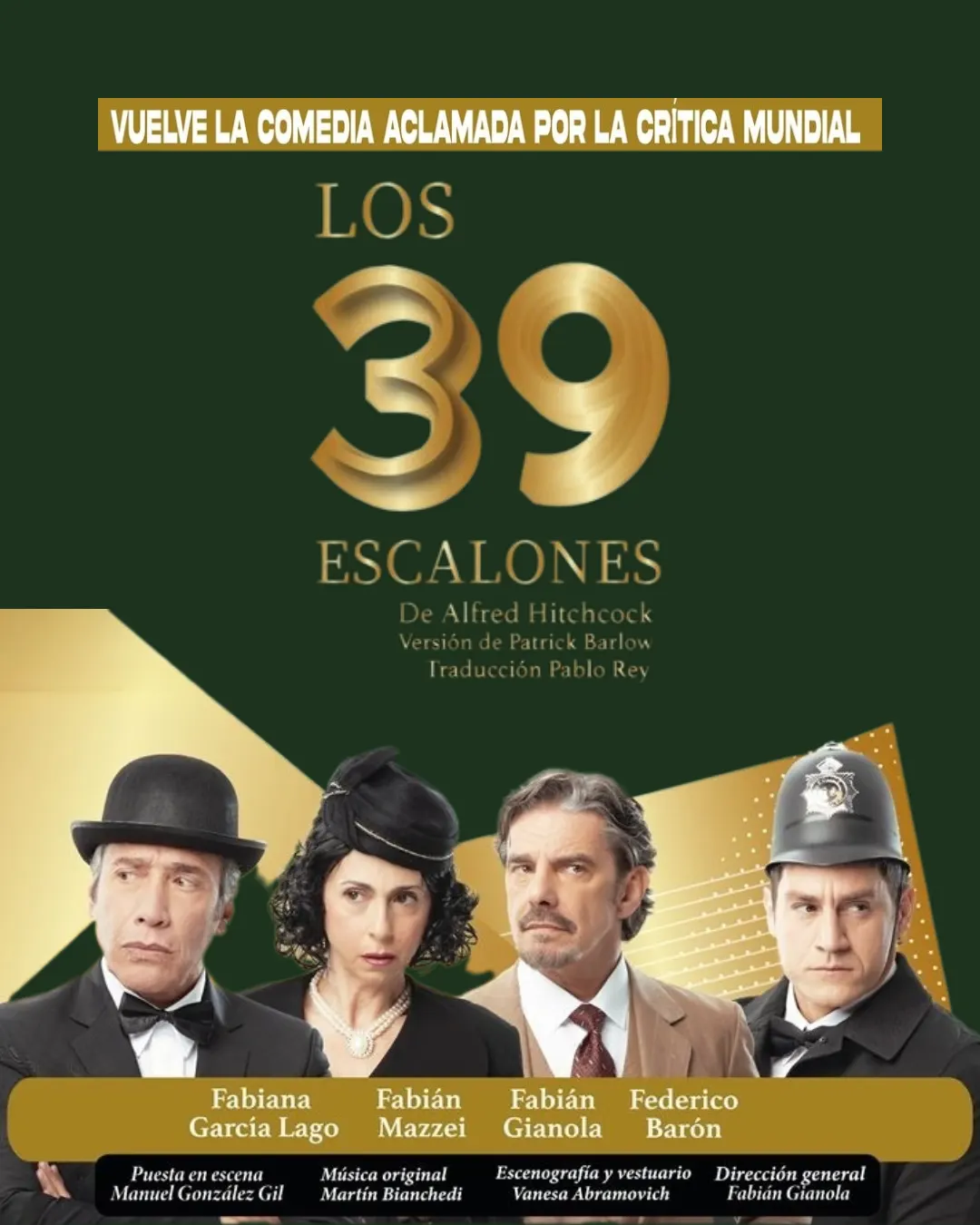 Póster de Los 39 escalones