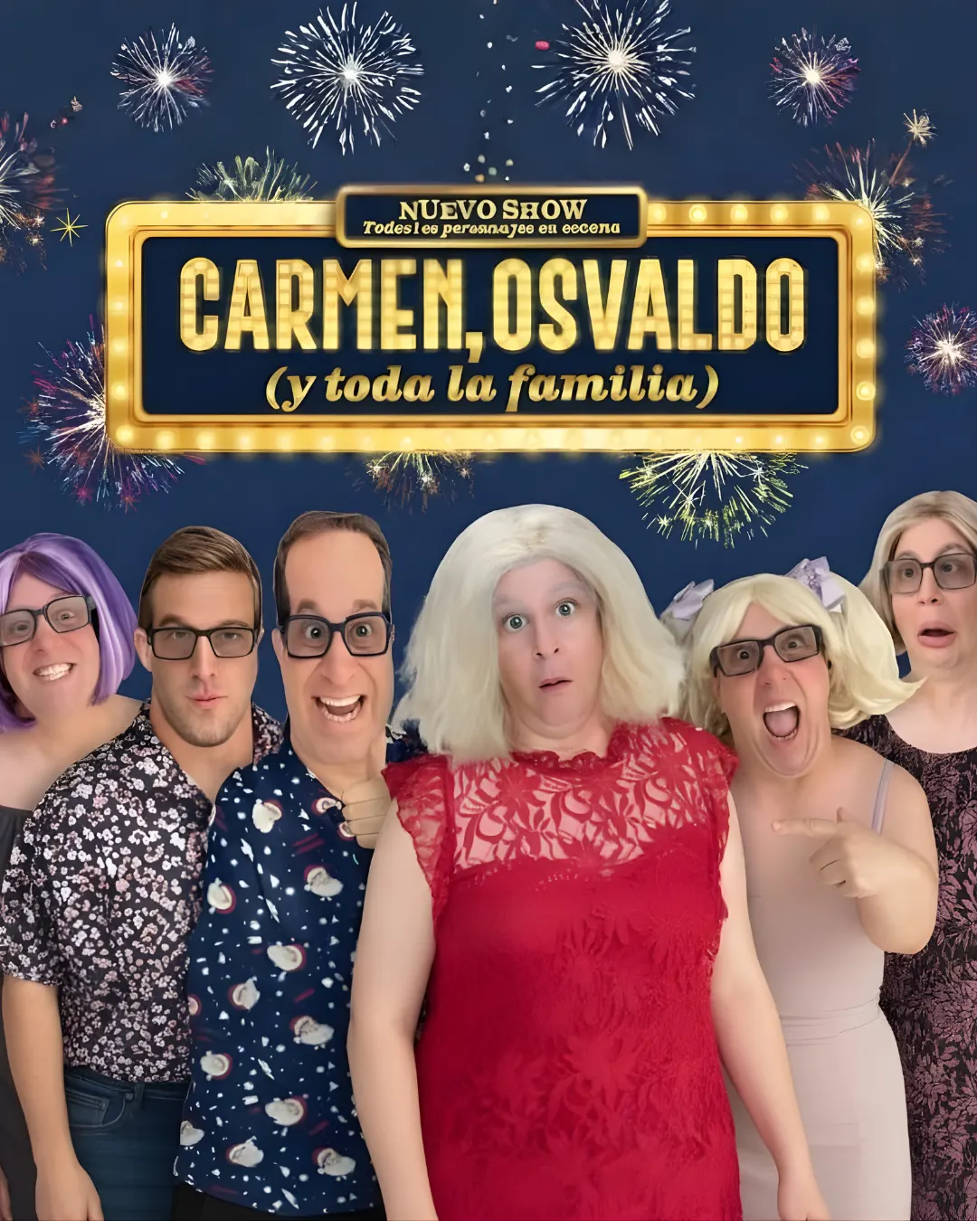 Póster de Carmen, Osvaldo y toda la familia