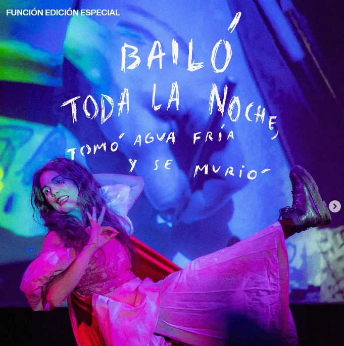 Póster de Bailó toda la noche, tomó agua fría y se murió