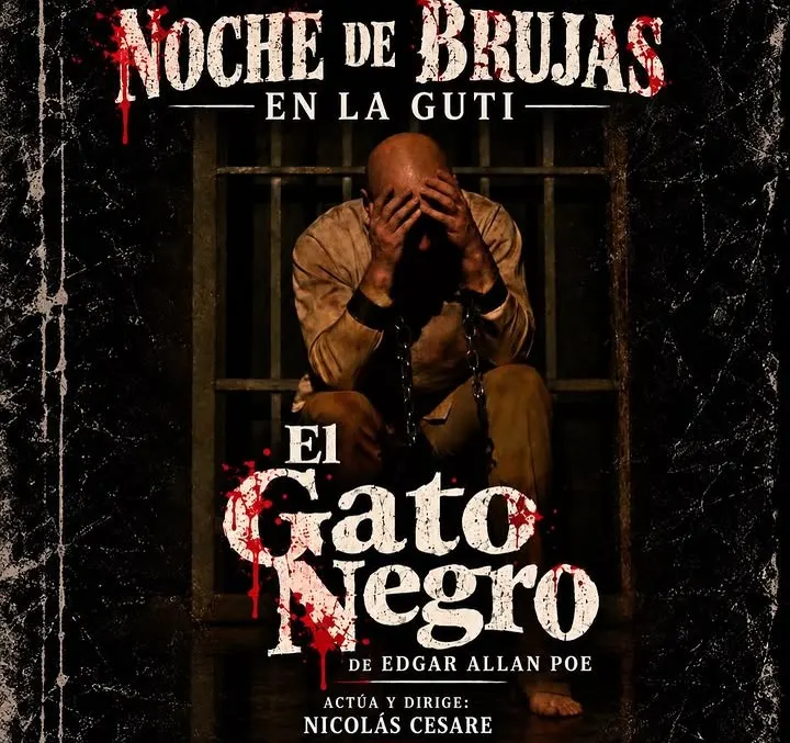 Póster de El gato negro, de Edgar Allan Poe